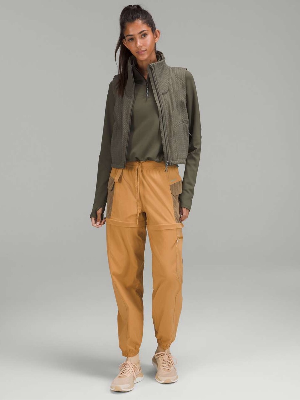 Lululemon Convertible High-Rise Hiking Jogger pants shorts size 0
